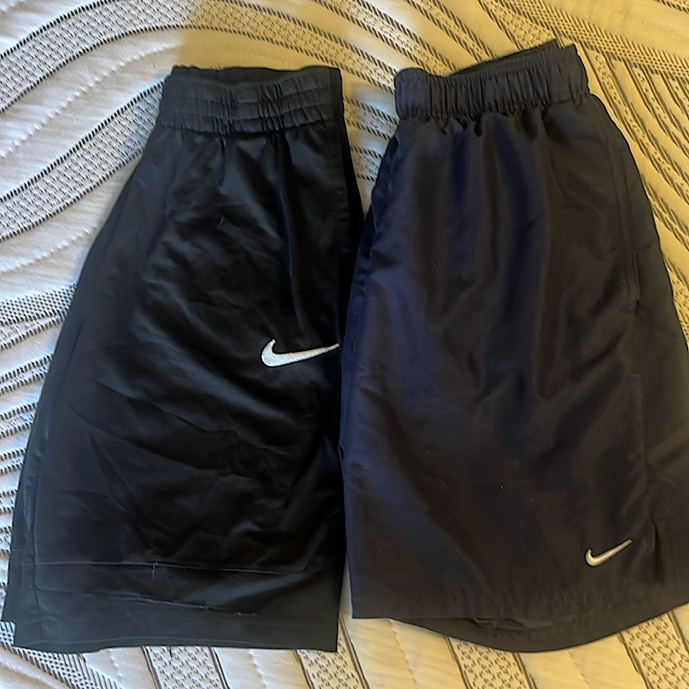 Black And Navy Boys Nike Shorts